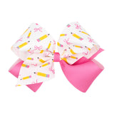 Wee Ones King Back To School Colorblock Pencil Hair Bow