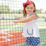 Gentry Girls' Short Set - Up at Bat Baseball