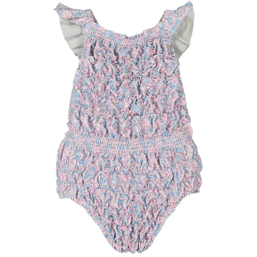 Sal and Pimenta Cotton Candy Lycra Frilled Swimsuit