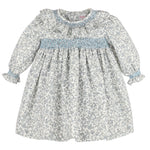 Sophie and Lucas Heirloom Floral Dress- Blue
