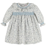 Sophie and Lucas Heirloom Floral Dress- Blue