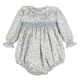 Sophie and Lucas Heirloom Floral Bubble- Blue