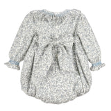 Sophie and Lucas Heirloom Floral Bubble- Blue