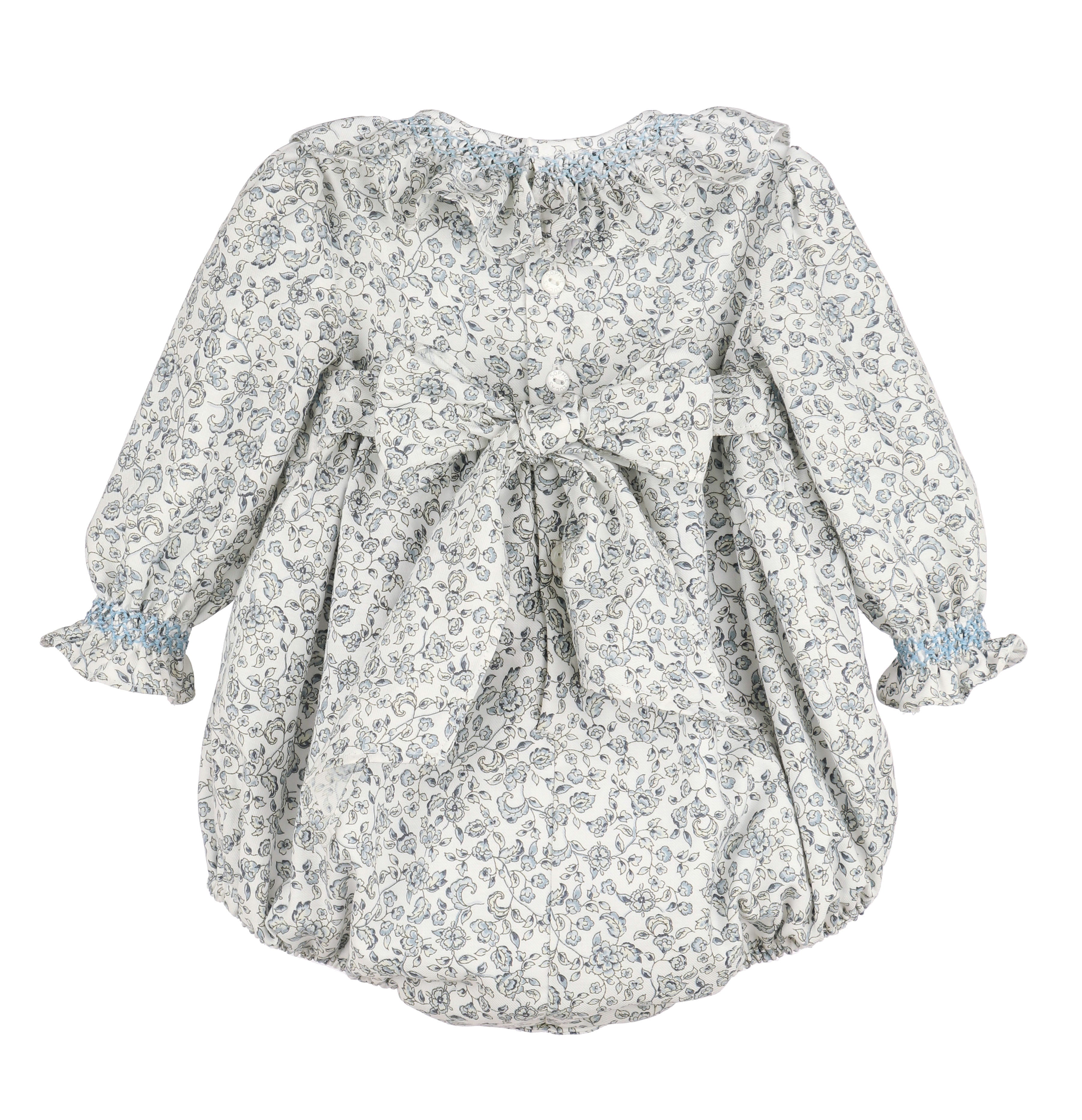 Sophie and Lucas Heirloom Floral Bubble- Blue