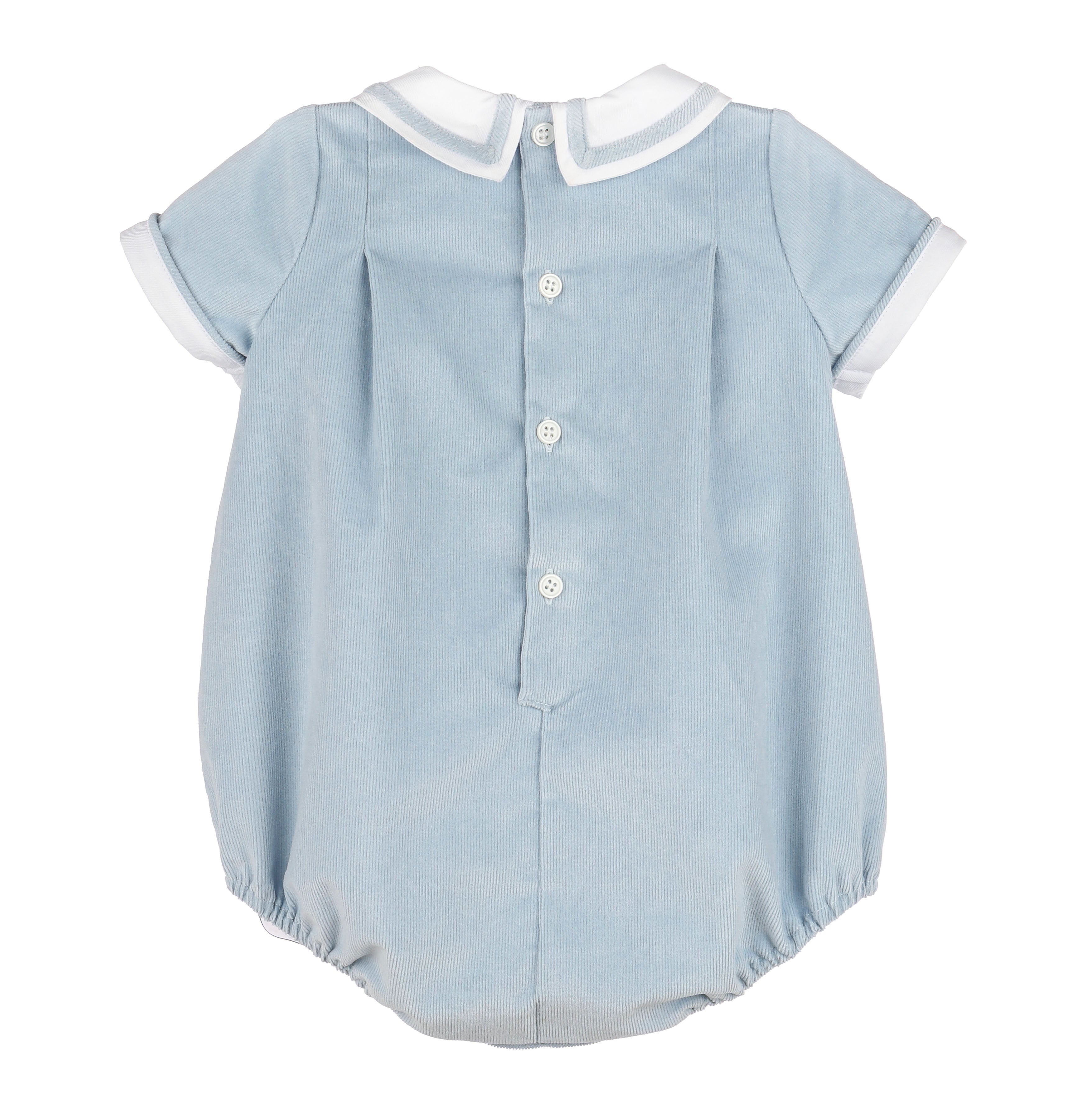 Sophie and Lucas Vintage Cords Boy Bubble- Blue