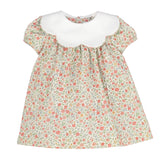 Sophie and Lucas Storybook Vintage Scallop Dress- Orange