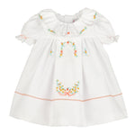 Sophie and Lucas Pumpkin Ruffle Dress- White