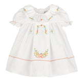 Sophie and Lucas Pumpkin Ruffle Dress- White
