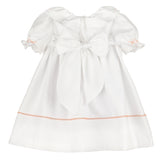 Sophie and Lucas Pumpkin Ruffle Dress- White