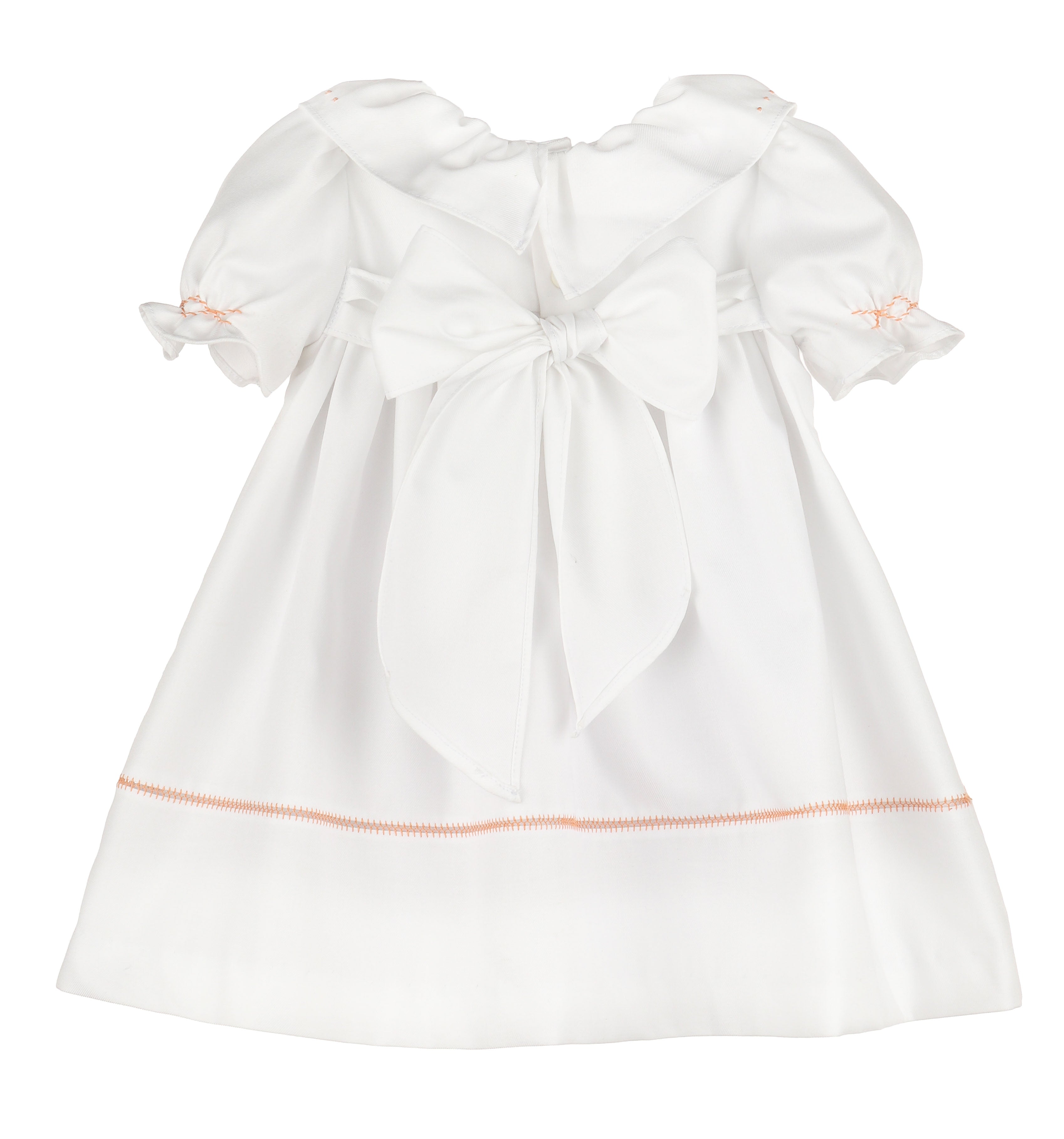 Sophie and Lucas Pumpkin Ruffle Dress- White