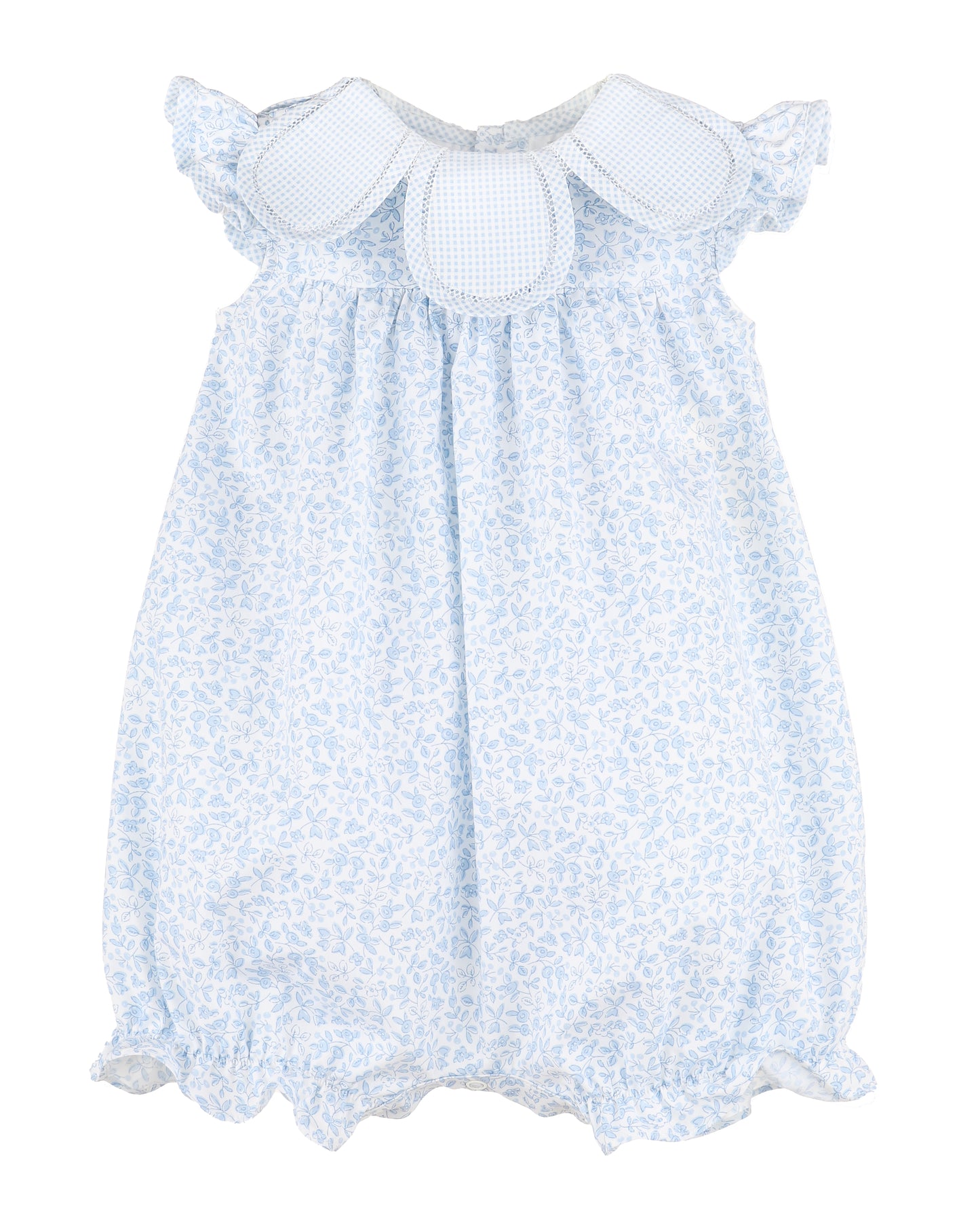 Sophie and Lucas Blue Blooms Petal Playsuit