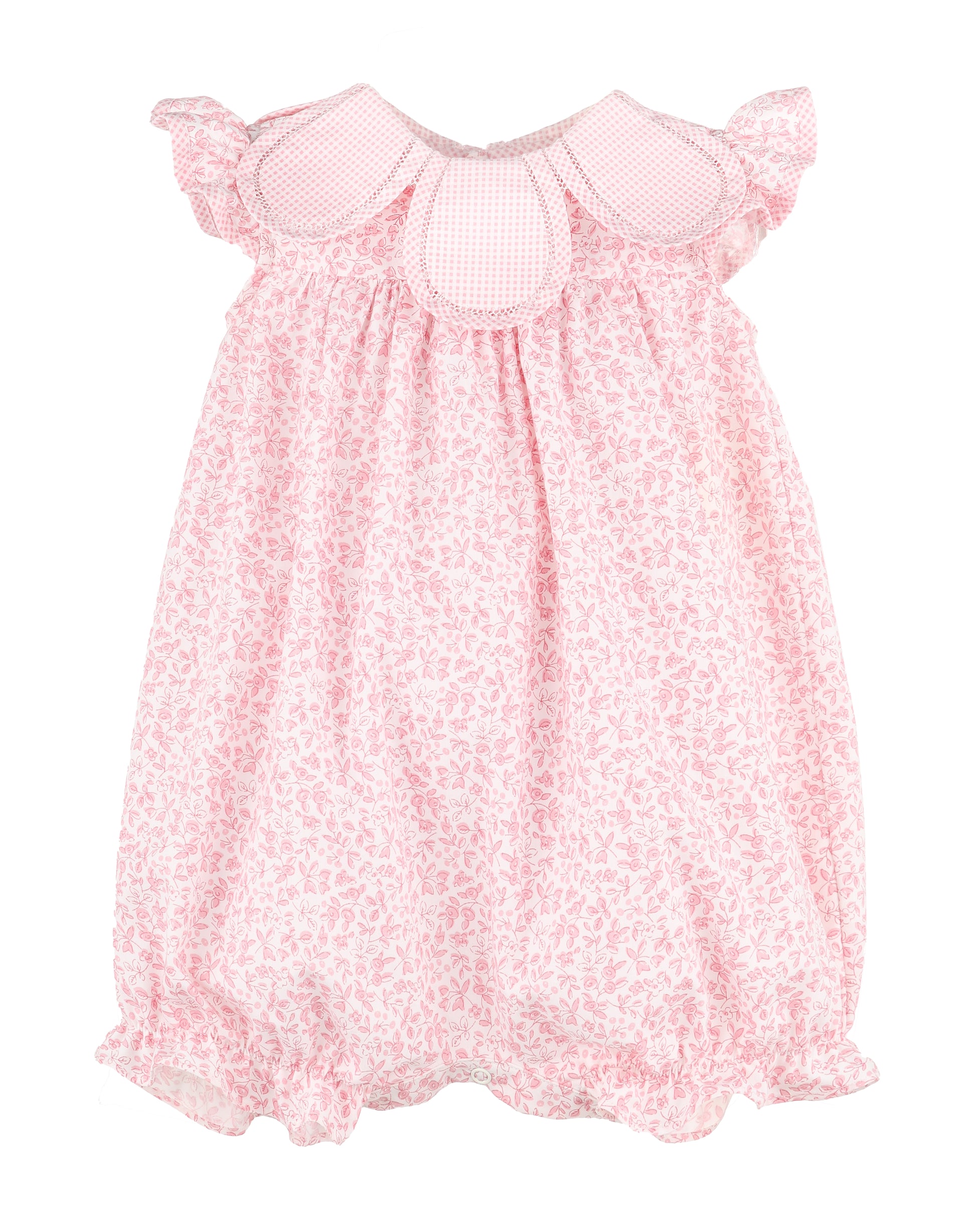 Sophie and Lucas Pink Blooms Petal Playsuit