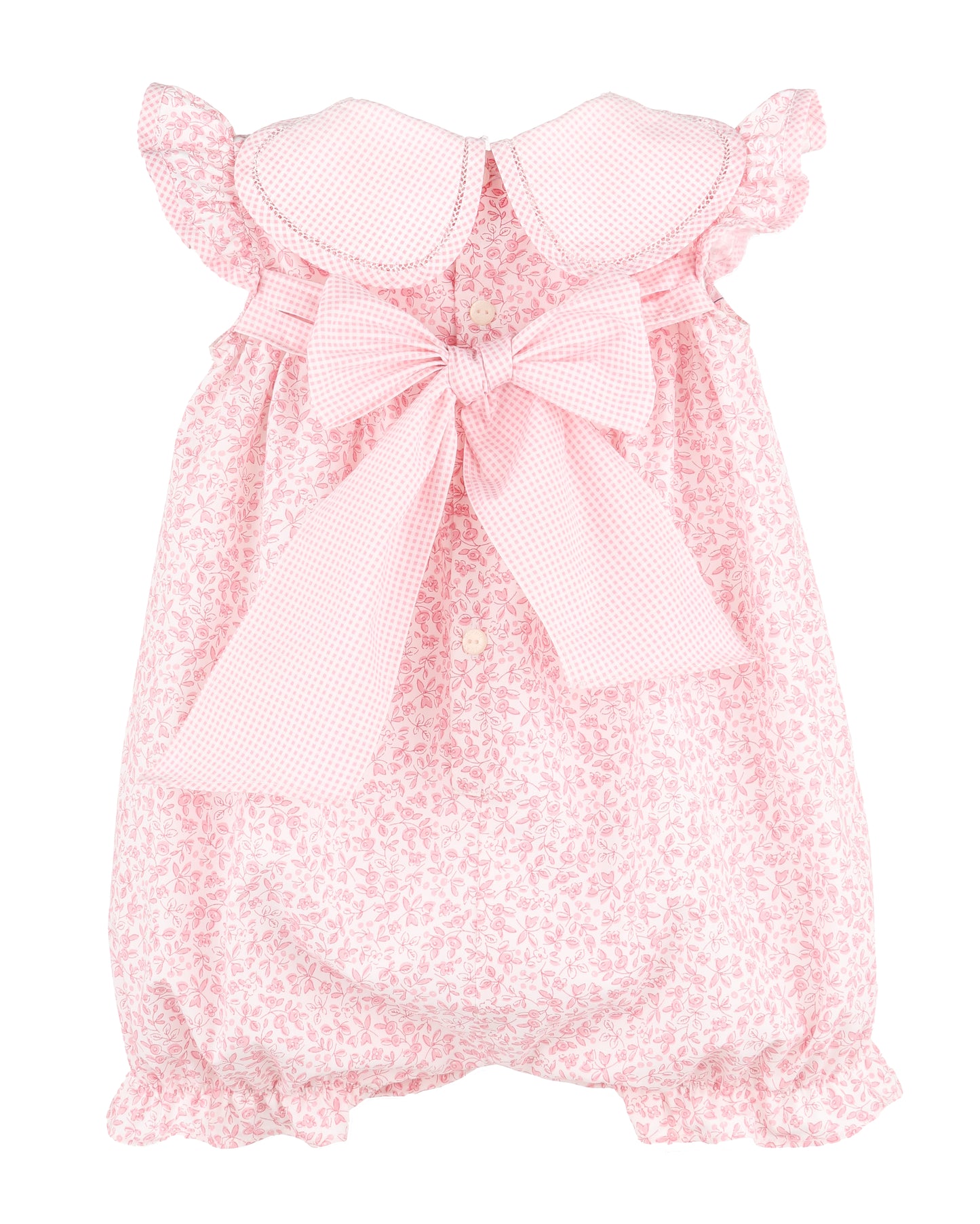 Sophie and Lucas Pink Blooms Petal Playsuit