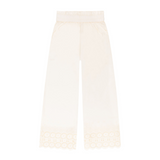 Minnow Girls Cream Schiffly Pants