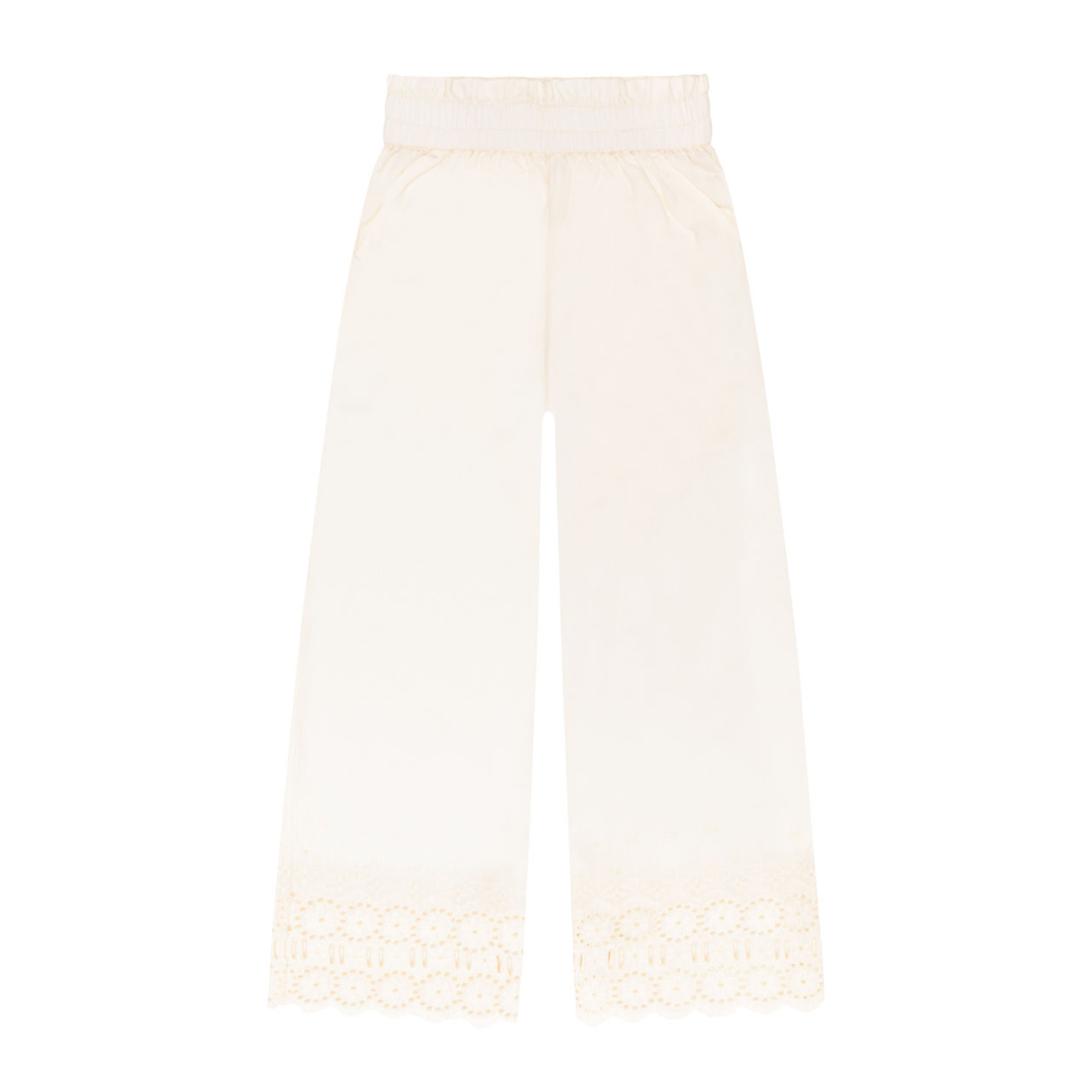Minnow Girls Cream Schiffly Pants