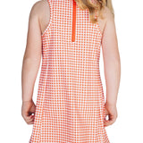Scarlet and Gold The Grace Gingham Dress- Hook 'Em Horns 
