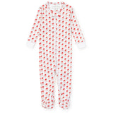 Lila and Hayes Parker Zipper Pajama - Whimsical Santa