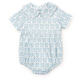 Lila and Hayes Palmer Boys' Bubble - Golf Crest Blue