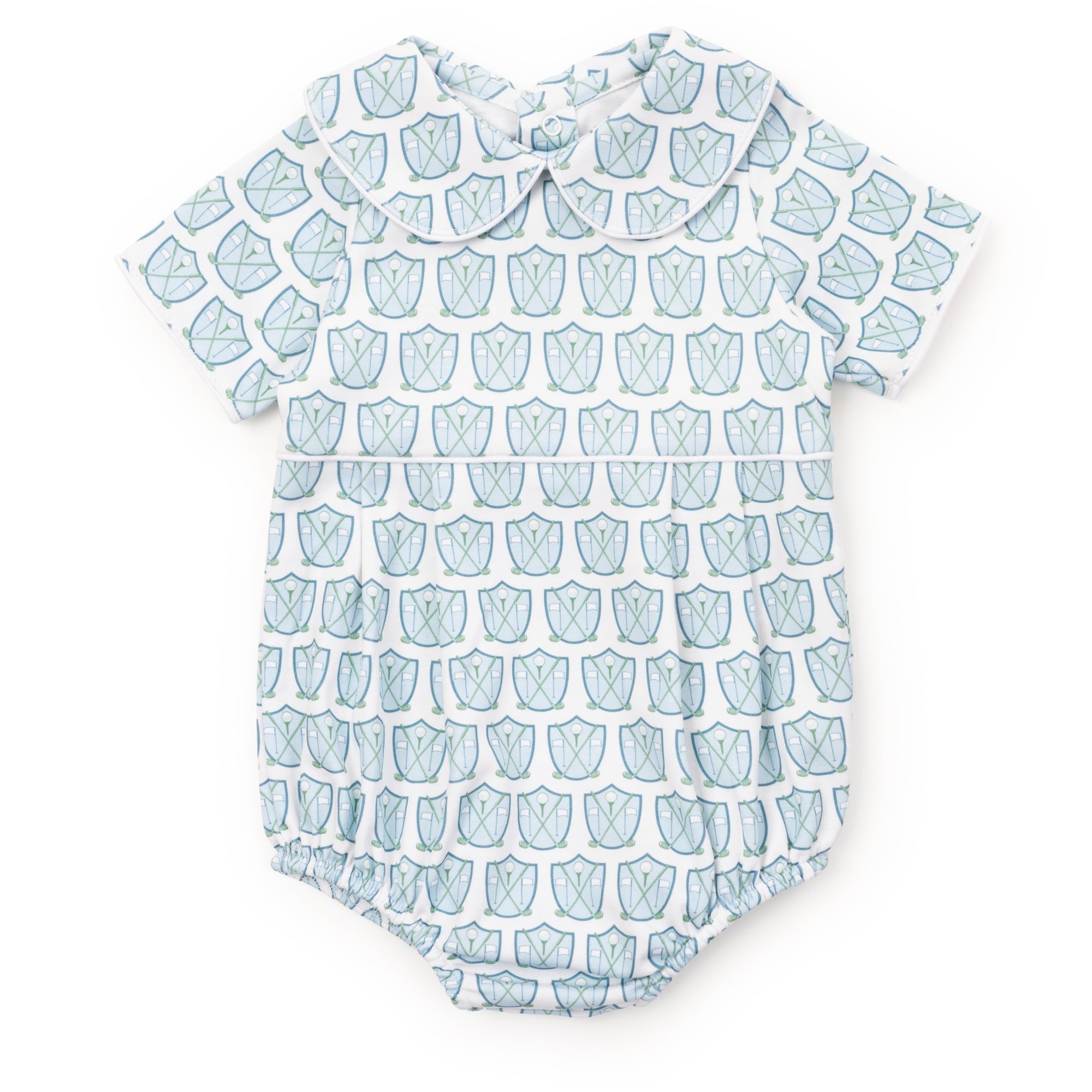 Lila and Hayes Palmer Boys' Bubble - Golf Crest Blue