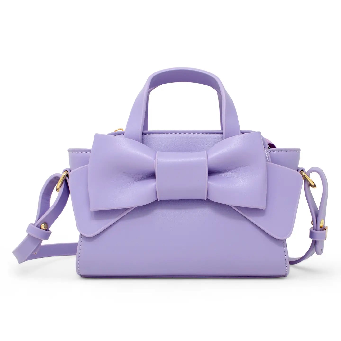 Zomi Gems Big Bow Baguette Handbag- Purple