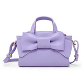 Zomi Gems Big Bow Baguette Handbag- Purple