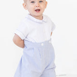 Seersucker One Piece Shortall