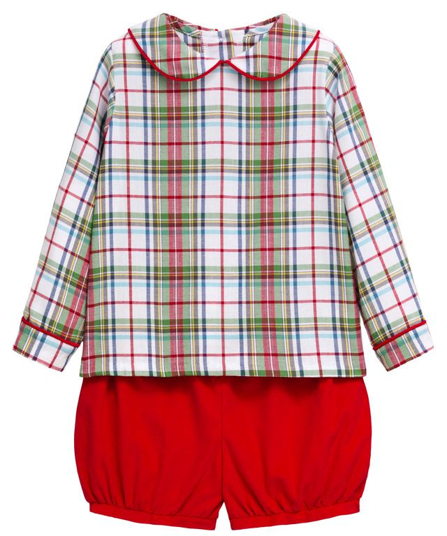 Little English Nottingham Short Set- Douglas Plaid