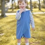 Little English Peter Pan Shirt- Clarkson Plaid