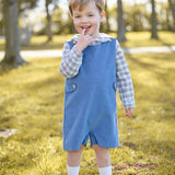 Little English Peter Pan Shirt- Clarkson Plaid