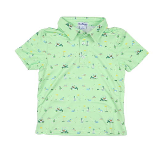 BlueQuail Dogwood Polo Short Sleeve Shirt