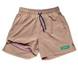 WONNiT Stay Classy Khaki Shorts