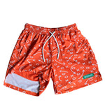 WONNiT Gettin' Route-Y Shorts- Orange 