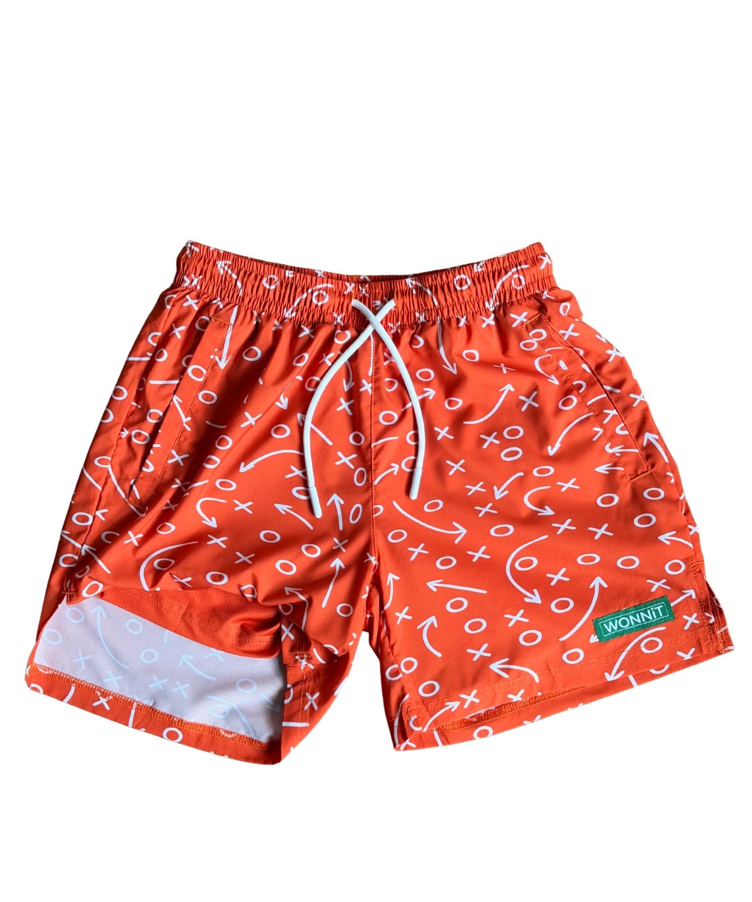 WONNiT Gettin' Route-Y Shorts- Orange 