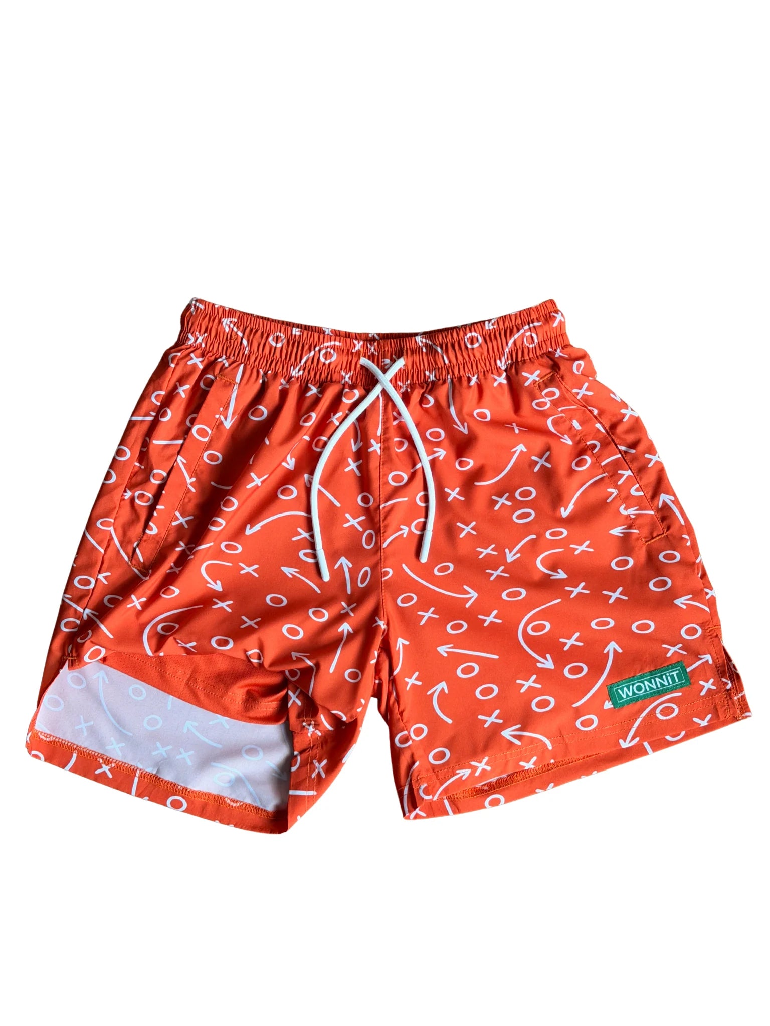WONNiT Gettin' Route-Y Shorts- Orange 