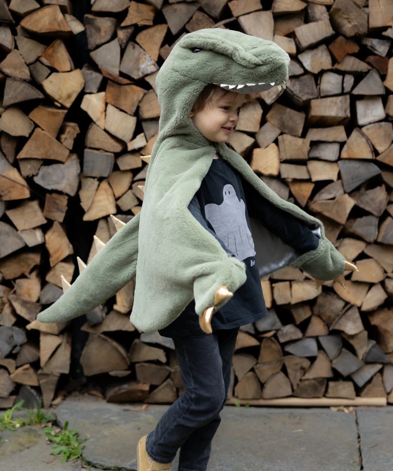 Green T-Rex Cuddle Cape