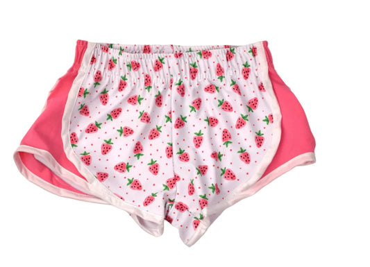  Funtasia Too Athletic Shorts - Strawberry with Hot Pink Sides