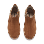 Children Chic Glitter and Suede Chelsea Boots in Camel