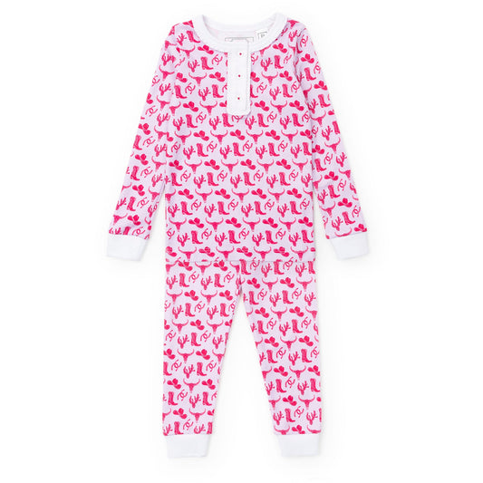Lila and Hayes Alden Girls' Pajama Pant Set - Wild West Pink