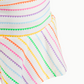 Tennis Skirt in Rainbow Heart Stripe