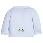 Little English Fishing Rod Crochet Cardigan