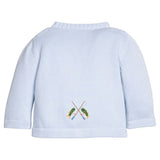 Little English Fishing Rod Crochet Cardigan