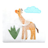 3 Marthas Giraffe Applique Burp Cloth