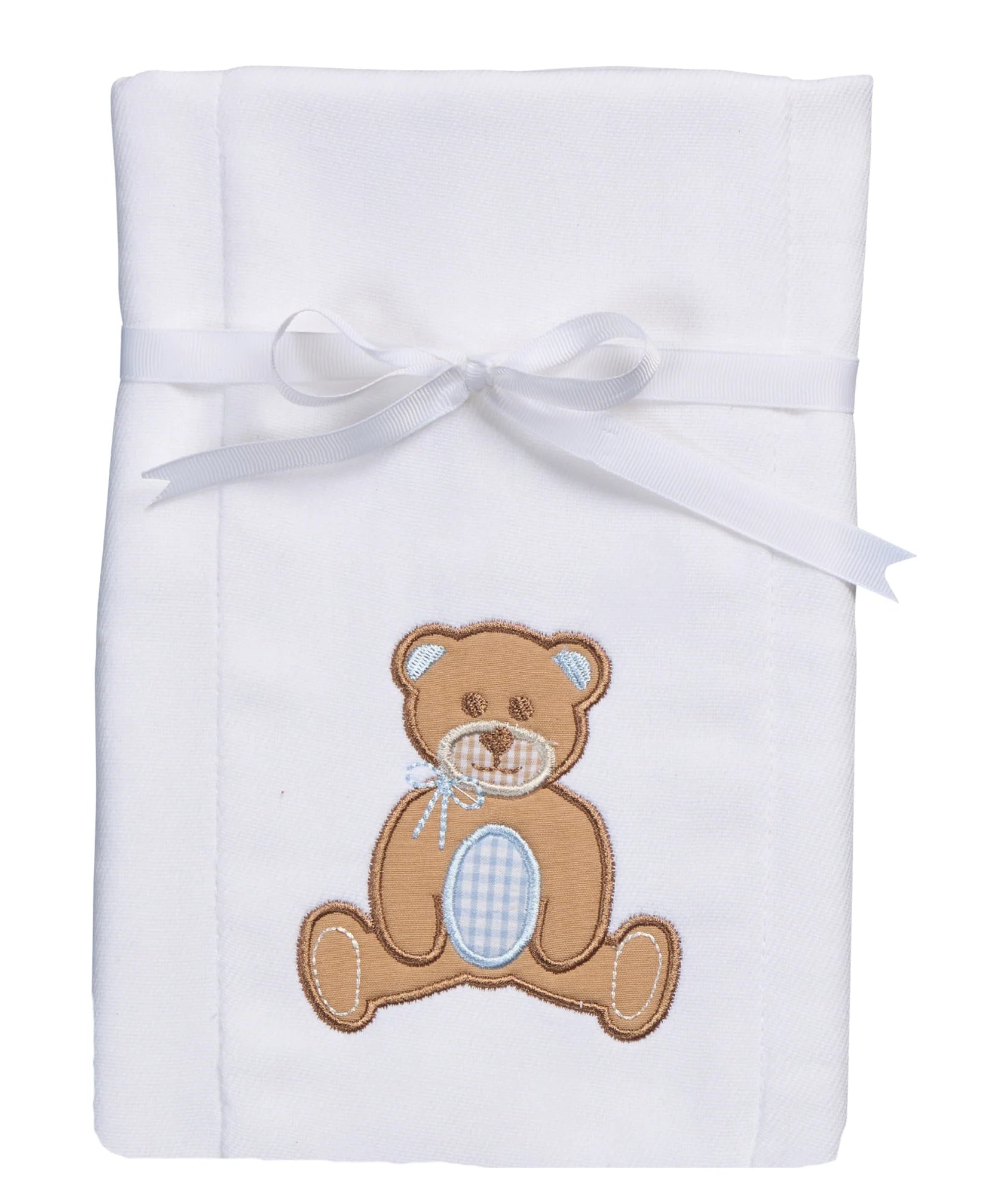 3 Marthas Teddy Bear Applique Burp Cloth