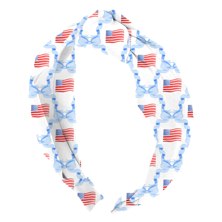 Azarhia Top Knot Headband - Americana