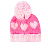 Bits and Bows Hearts Bobble Hat