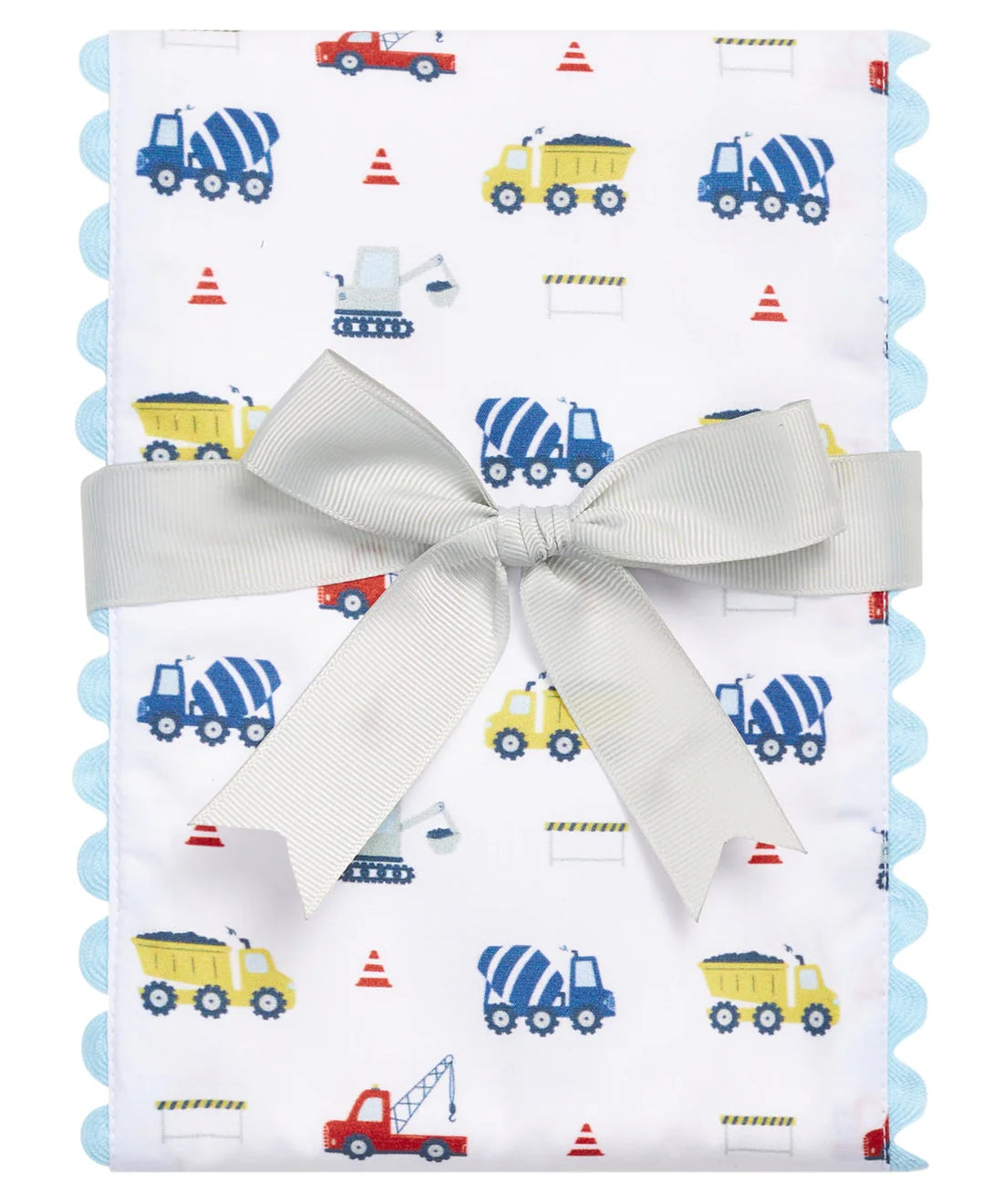 3 Marthas Dump Truck Fancy Fabric Burp Cloth