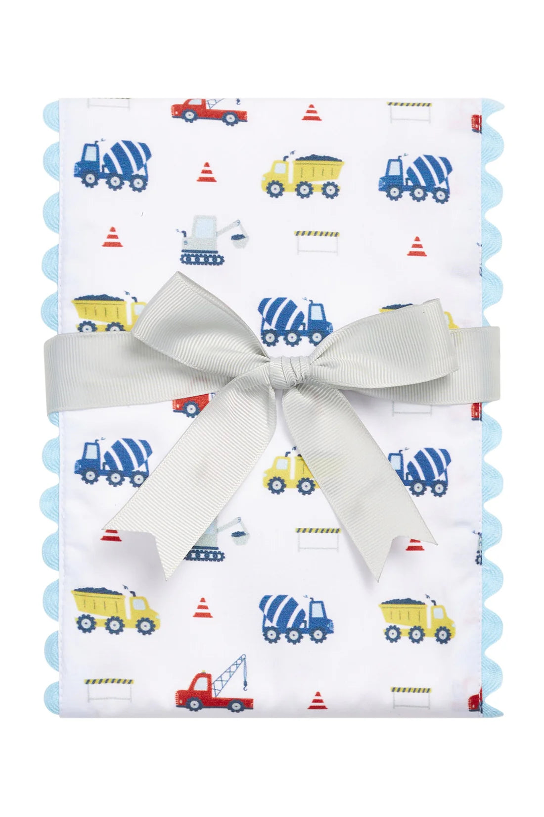 3 Marthas Dump Truck Fancy Fabric Burp Cloth