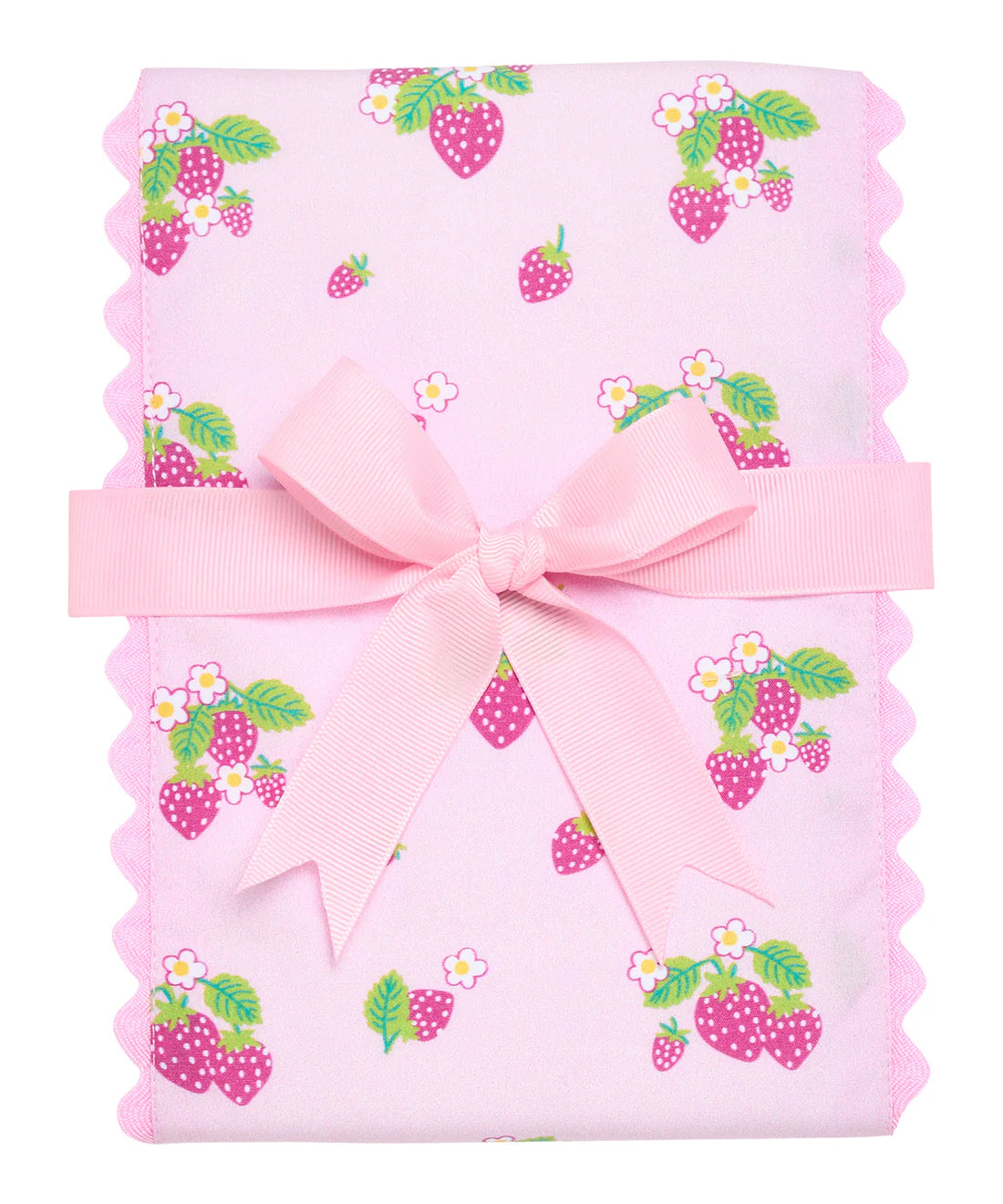 3 Marthas Strawberry Fancy Fabric Burp Cloth