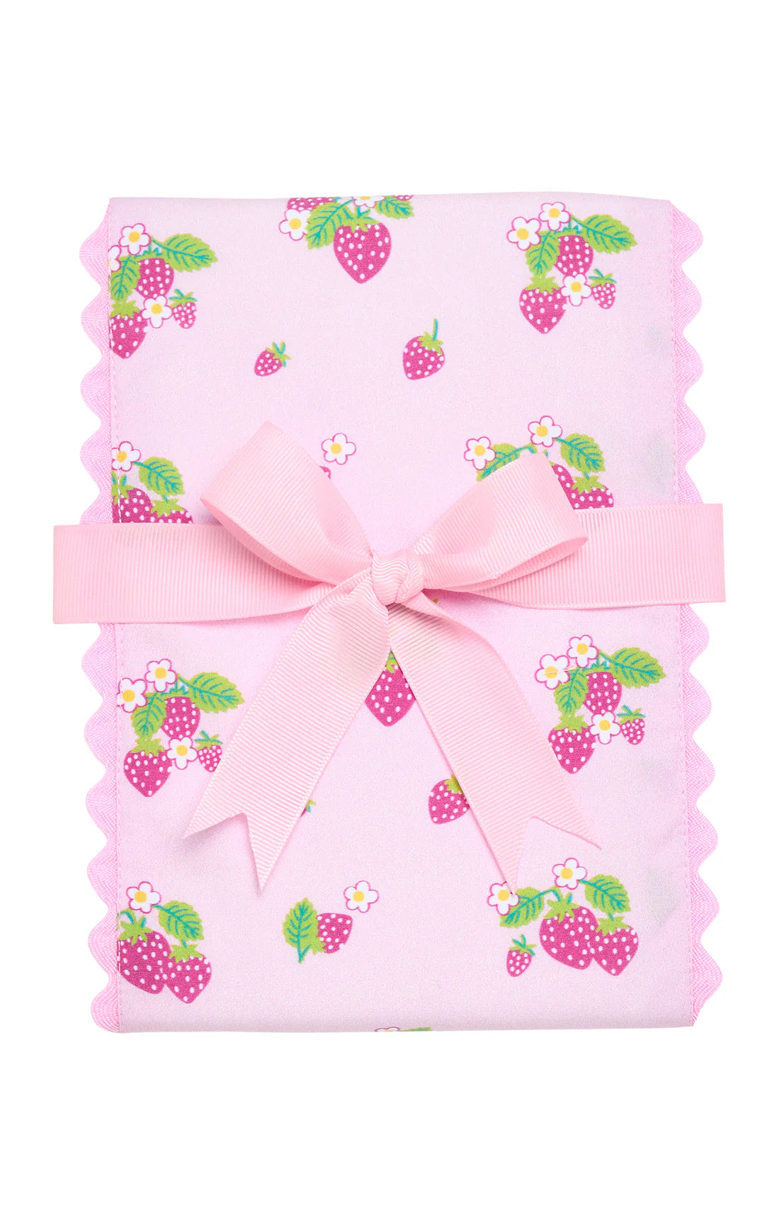 3 Marthas Strawberry Fancy Fabric Burp Cloth