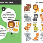 Sourcebooks First Sticker Art: Zoo Animals